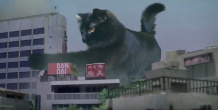 【コラ映画猫】アウル・キティのゴジラならぬ「キャッジラ」が大暴れ！