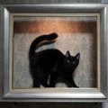 『これぞアート』絵画のような黒猫がSNSで注目を集める「ナイスアイデ…