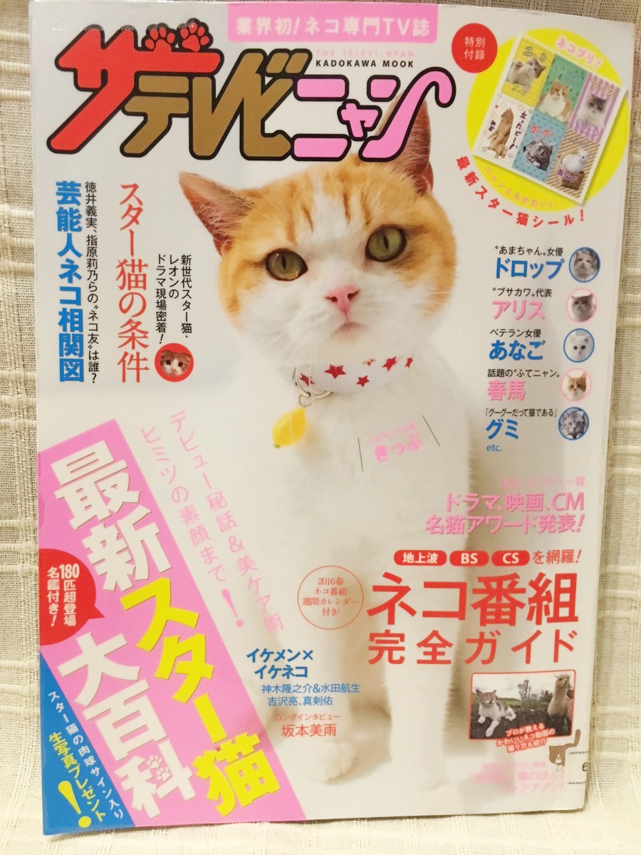 「ザテレビニャン」猫専門のTV情報誌は1冊まるまるネコまみれ！