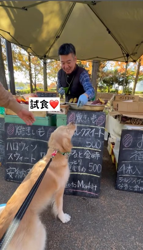 モコちゃんにも味見させてくれた♡